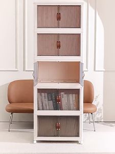 Sokano KR072 Multipurpose Toy Snack organizer (57/65cm) folding cabinet removable multi-layer plastic storage