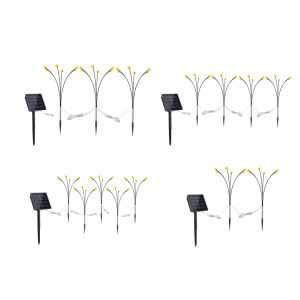 70cm Solar Firefly Outdoor Lighting Decorative Lamps for Garden Lawn Holiday Party Brightness Adjustable
