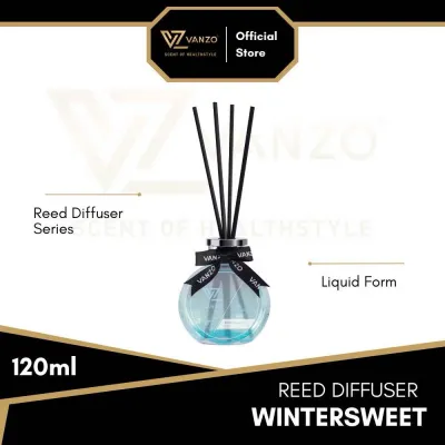🔥VANZO Reed Diffuser 120ML Citrus Verbena / Fruity Freesia / White Musk 120ml