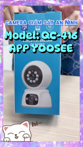 Camera trong nhà Q3-YOOSEE 4MP - đàm thoại 2 chiều - quay theo chuyển động - loa cảnh báo âm thanh