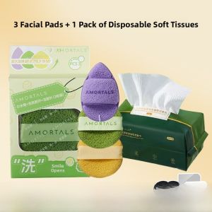 Amortals Face Washing Sponge Womens Cleaning Mud Mask Applicator Moisture Activated Cleansing Sponge Beauty Makeup Tool