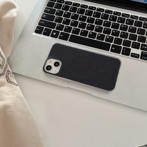 Simple Macaron Solid Color Matte Texture Wireless Charge Magnetic Phone Cover Case for iPhone 13 14 15 16 17 Pro Max