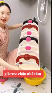 Giá Treo Chậu Rửa Giá Để Đồ Đa Năng Hút Chân Không Dùng Cho Phòng Tắm Gọn Gàng Tiện Lợi