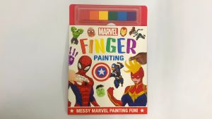 Marvel Finger Painting Colouring Book For Kids with Posters & 6 Colour Paints