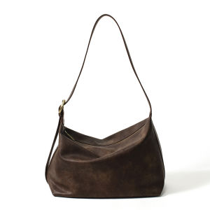 Ximuting Large Capacity Womens Shoulder Tote Bag Commuter Hobo Bag Casual Simple Style Soft Leather Square Shape Handbag