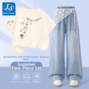 JS | Short Sleeve Girls Outfit Summer New Design Stylish