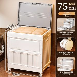 MEIZHUFU | Large Capacity Folding Storage Box