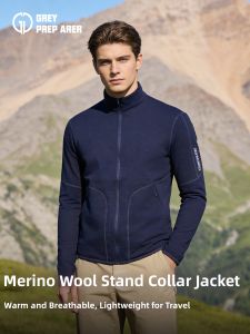 Wool Moisture-wicking Thermal Shirt for Men Outdoors