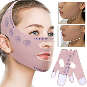 V Face Band Cheek Lift Up Face Thin Mask Reduce Double Chin V-Line Shaping Bandage Anti Wrinkle Face Bandage Chin Cheek Slimming Bandage