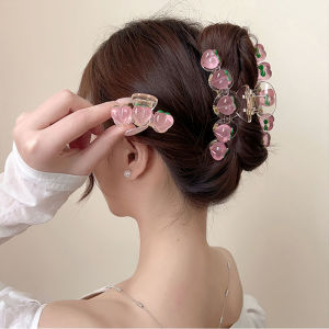 Pink Peach Hair Claws Hair Accessories for Women Crab Hair Clip Clips Barrettes New Headwear