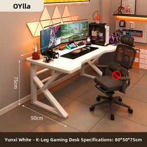 OYIla | Modern Minimalist PC Desk with Clampable Arm Dual Monitor Support for Gaming E-sports