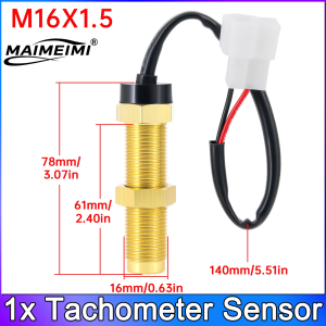 RYSJM | 3000 4000 6000 8000 RPM 85mm Car Boat Tacho Sensor Marine Tacho Meter with LCD Hourmeter Boat Tachometer 12V/24V 7 Colors
