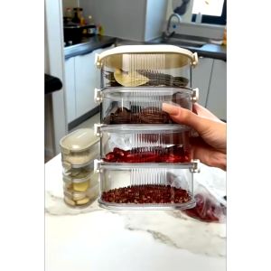 [HCM] Hộp đựng hành tỏi ớt chống ẩm trong nhà bếp rổ nhựa đựng tỏi ớt và hành tươi xếp chồng -Joyee