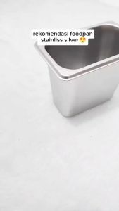 Food Pan Stainless 1/9x15 (176x108x150mm) | Food Pan Stainless Steel | Tempat Makanan Stainless Steel