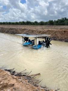 กังหันตีน้ำโซล่าเซลล์ 📌รับประกันฟรี1ปีเต็ม📌 รุ่น4ใบพัด 500W แผงโมโน390W มอเตอร์บัสเลสแท้ไรแปลงถ่าน เครื่องบำบัดน้ำ กังหันตีน้ำ เครื่องเพิ่มออกซิเจน โซล่าเซลล์