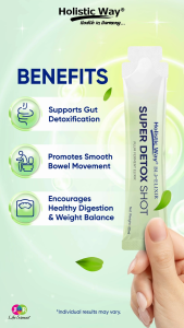 Holistic Way Bio-Elixir Super Detox Shot - 10 Liquid Sachets x 20ml - Support a healthy gut health - Lazada