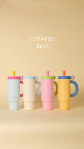 CIVAGO (36OZ/1064ml) Cốc giữ nhiệt bằng thép không gỉ 316L cốc giữ nhiệt chân không dung tích lớn cho ô tô