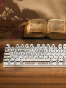 HP | Wired Mechanical Universal Keyboard Retro Steampunk Cyan/Red Switch