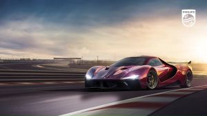 Philips หลอดไฟหน้า รถยนต์ Ultinon Rally 3550 LED 50W 9000lm Honda Mobilio RS แถมฟรี LED T10 แท้ 100% รับประกัน 1 ปี