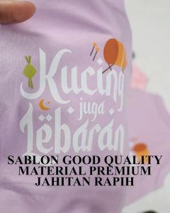 Baju Kucing Anjing Cewek Cowok Lucu Murah Gratis Ongkir - Kucing Lebaran Tank