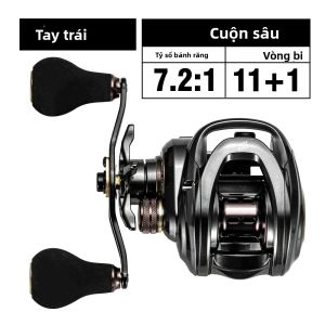 Máy Câu Cá SOLOKING HIAW200 Baitcasting Tỷ Lệ Bánh Răng 5.4/7.2 11 + 1BB Máy Câu Cá Nhẹ Cho Thuyền Biển Câu Cá Sông & Hồ