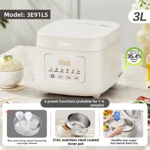 Midea | Non-stick Low Sugar Separate Rice Soup 316L Steel Rice Cooker