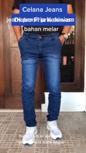 COD Celana Jeans Pensil Pria Bahan Ngaret / Jeans Slimfit Panjang Cowok Masa Kini / Skinny / Denim / Celana Panjang Pria Dewasa Terlaris