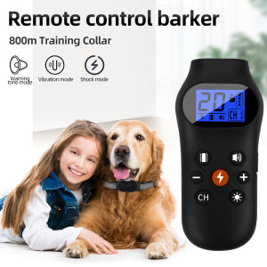 New 800m Dog Training Shock Adjustable IP67 Waterproof Remote Control Collar Trainer Products Dog Training Collar Vibration Dog Training Collar With Remote
