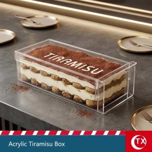 Hộp Đựng Tiramisu Acrylic Trong Suốt Thân Thiện Với Môi Trường Khuôn Làm Bánh Ngọt Bánh Mousse Chất Liệu An Toàn Thực Phẩm Có Thể Tái Sử Dụng.