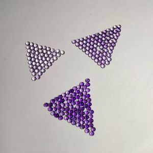 ธรรมชาติ สีม่วง ควอตซ์รอบ เรียบ พื้นผิว 25 มม30 มม4 มม สีม่วง คริสตัลเฟซท์เครื่องประดับอุปกรณ์เสริม ทันสมัย DIY อะไหล่