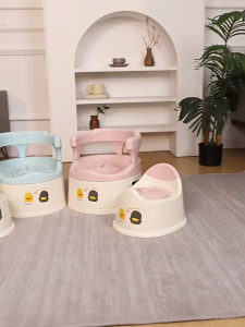 Portable Potty for Kids Independent Toilet Training Development Comfortable & Detachable Back Rest