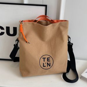 Túi Vải Canvas Mùa Hè Dung Tích Lớn Cho Nữ Túi Đeo Chéo Vai Đơn Túi Xách Đeo Chéo Phong Cách Hàn Quốc Túi Vải Túi Xách Thời Trang