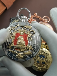 Stainless steel strap Harry Potter music box pocket watch music box Slytherin Gryffindor birthday gift Childrens Day gift