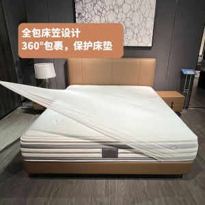 Dustproof Bedding Display Mattress Cover Protector Netting Breathable Elastic Showroom Bed Canopy Full Wrap Transparent