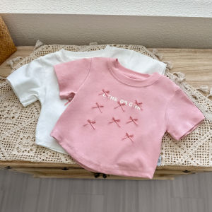 Sweet and Cute Korean Style Bow T-shirt