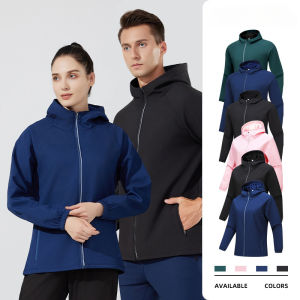 Áo khoác thể thao dài tay ấm áp cho nữ áo khoác nỉ Polar áo hoodie có mũ trùm đầu khóa kéo