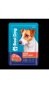 SP BestDog Pouch LEAN LAMB LEG DELUXE Adult Puppy Wet Food 100g (1 pouch)