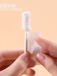 Baby Oral Cleaner Disposable Cotton Swab Tongue Clean Teether Sterile Gauze Baby Oral Cleaning Cotton