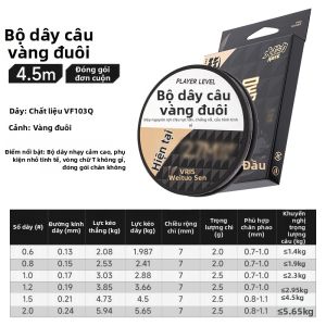 WEITUOSEN | Bộ Dây Câu Đặc Chủng cho Cá Chép và Cá Trắm