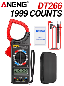 ANENG | ANENG DT266 Clamp Meter Multimeter AC/DC Voltage Current 6000 Counts Ammeter Voltmeter NCV Resistance Capacitor Tool Electrician