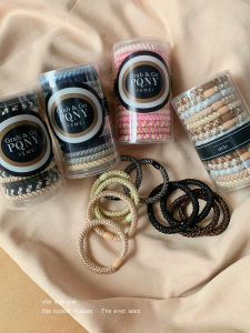 Sporty Woven Hair Ties Thick High Elasticity Durable Elastic Bands Premium Feel Elegant Hair Ropes for Girls to Tie High Ponytails