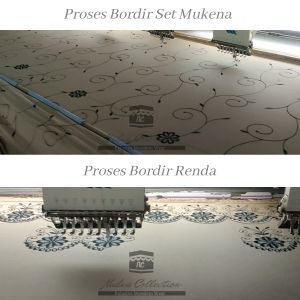 Mukena Dewasa Gracella Full Bordir Bunga Teratai