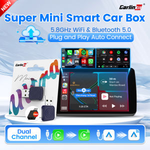 CarlinKit Mini Ultra/Pro Wireless CarPlay &Android Auto 2 in 1 Mini Adapter 5GHz WiFi BLE For 98% Original Wired CarPlay/AA Cars