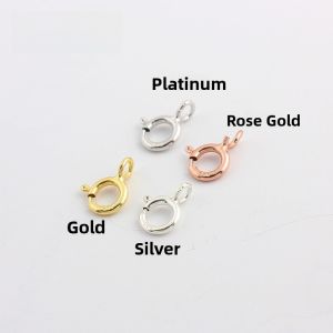 925 Sterling Silver Plated Gold Filled Spring Buckle Clasp Handmade DIY Accessories for Bracelet Necklace Jewelry Making