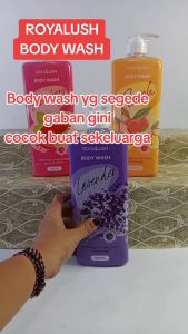 Perawatan Tubuh / Sabun Mandi Watsons Royalush Body Wash Peach Lavender Strawberry 1000 ml