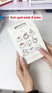 Set Quà Đồng Hồ Báo Thức Mini Cho Học Sinh Kèm Gấu Bông LILA S.DHGAU