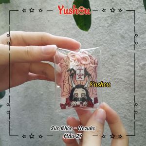 Móc Khóa Yushou Sức Khỏe - Mẫu 27 - Nezuko (Kiểu Omamori) Có sẵn