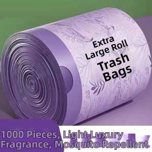 Lavender Easy-Drawstring Durable Trash Bags