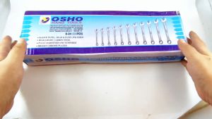 Kunci Ring Pas Set 11pcs Osho Japan Kombinasi 8-24mm