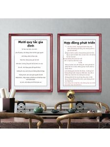 FENGHONGTAO | Tranh Treo Tường Chất Dầu In Lời Động Viên